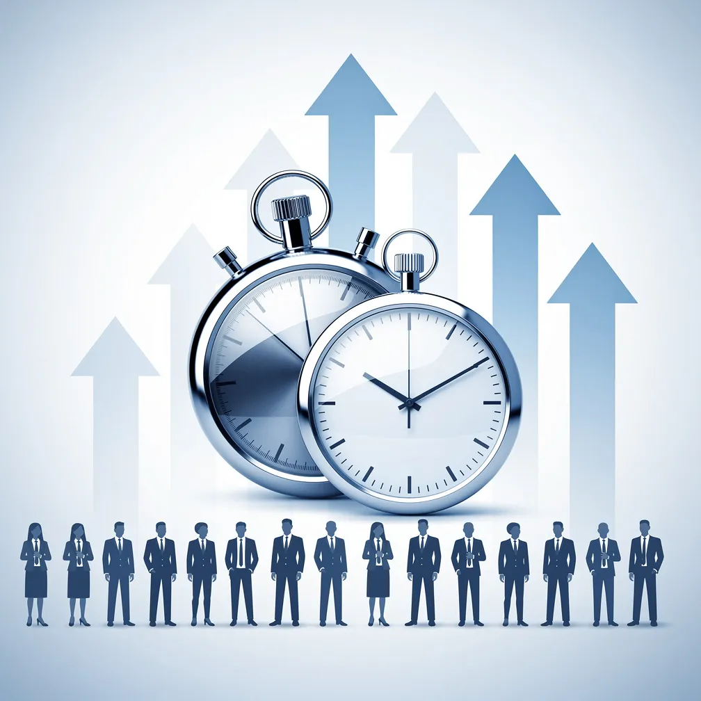 Tips for Reducing Time-to-Fill – Hiring Efficiency Professional concept image representing speed and efficiency in hiring processes